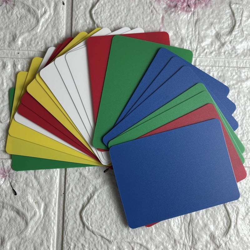 hom&us Poker Cut Cards, 20 Pack Multi-Color Set, 2.52 x 3.465 inches, Dual-Sided Glossy/Matte Cut Cards - Image 4